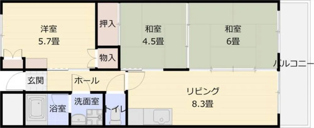 グランド離宮 101号室の写真 2