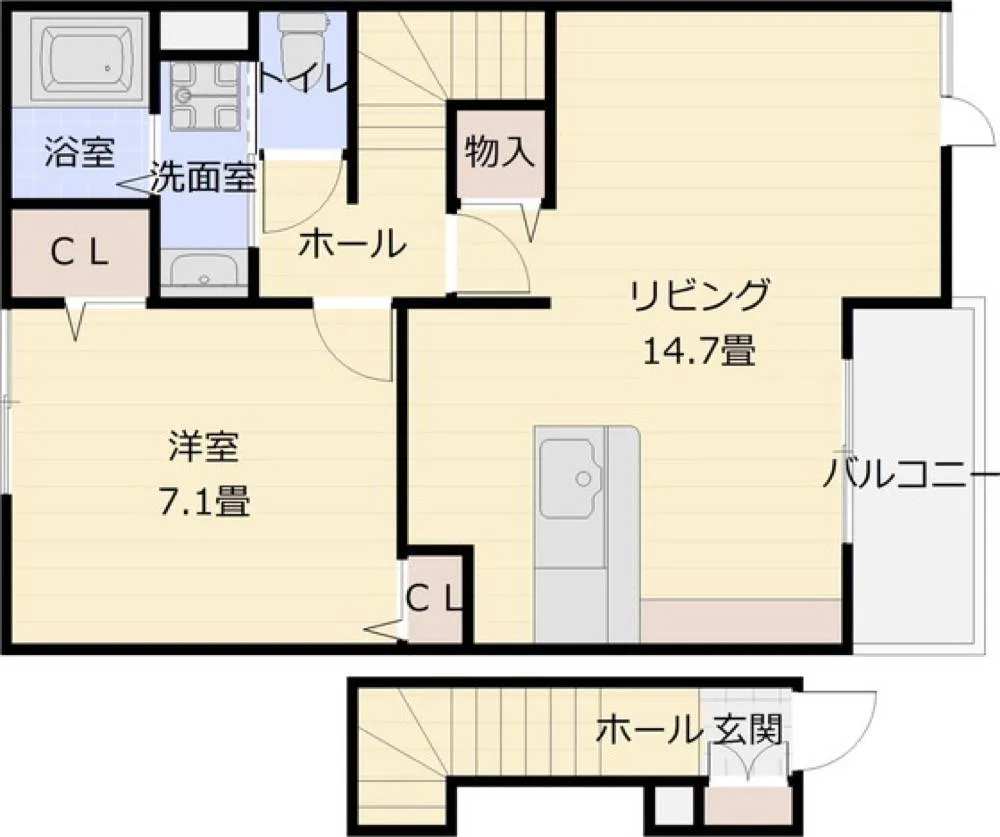 カーサアリエッタ 202号室の写真 2