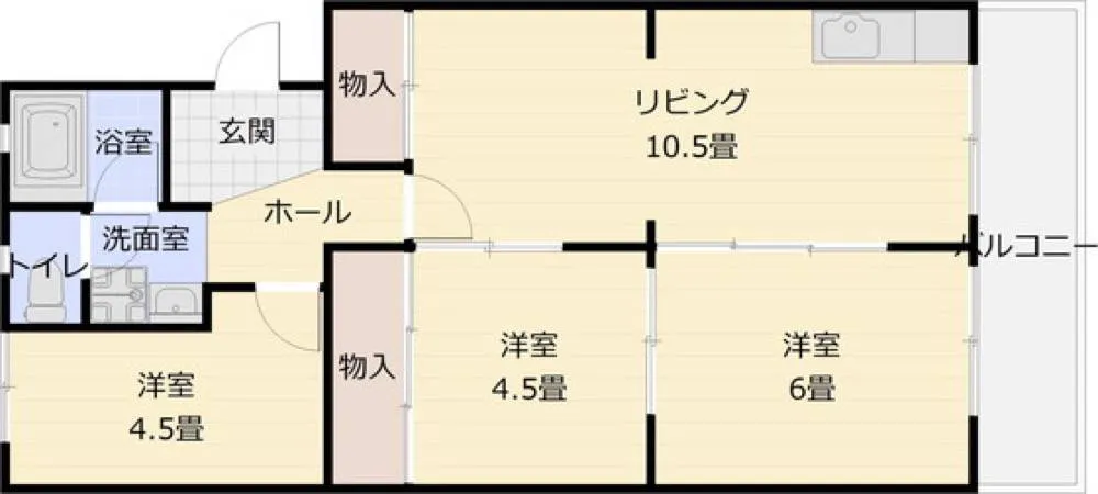 カームネス柏原 301号室の写真 2