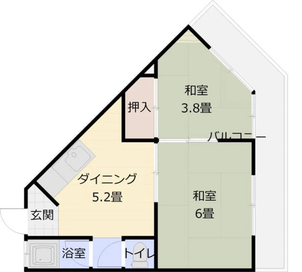 ニシグチマンション 206号室の写真 2