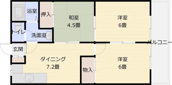 阪南グリーンハイツ A棟 403号室の写真 2