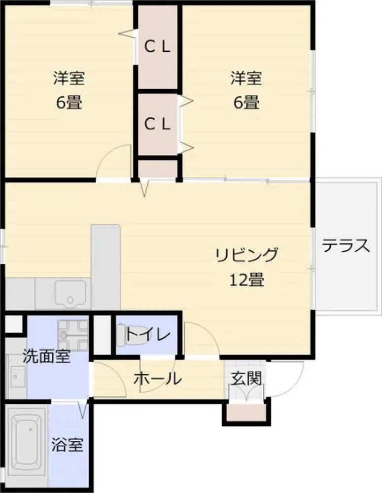 コージーコート法善寺 105号室の写真 2