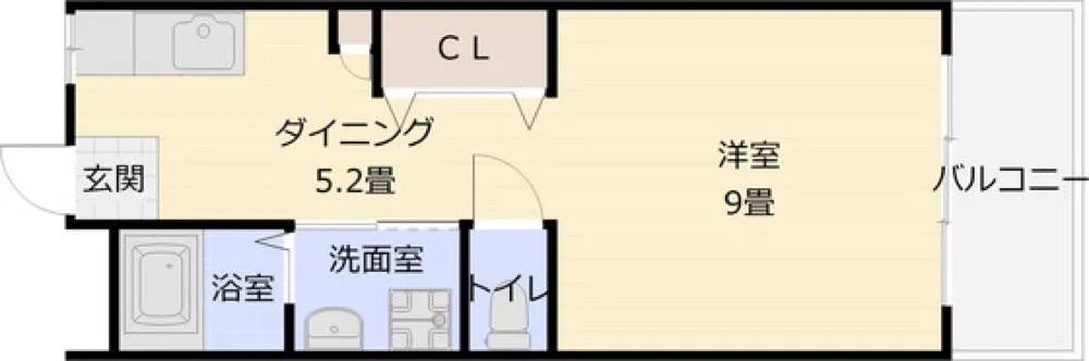 山下マンション C-7号室の写真 2
