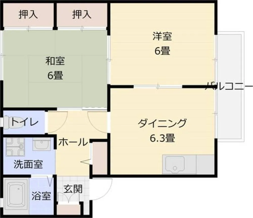 ビヨーネ柏原 102号室の写真 2