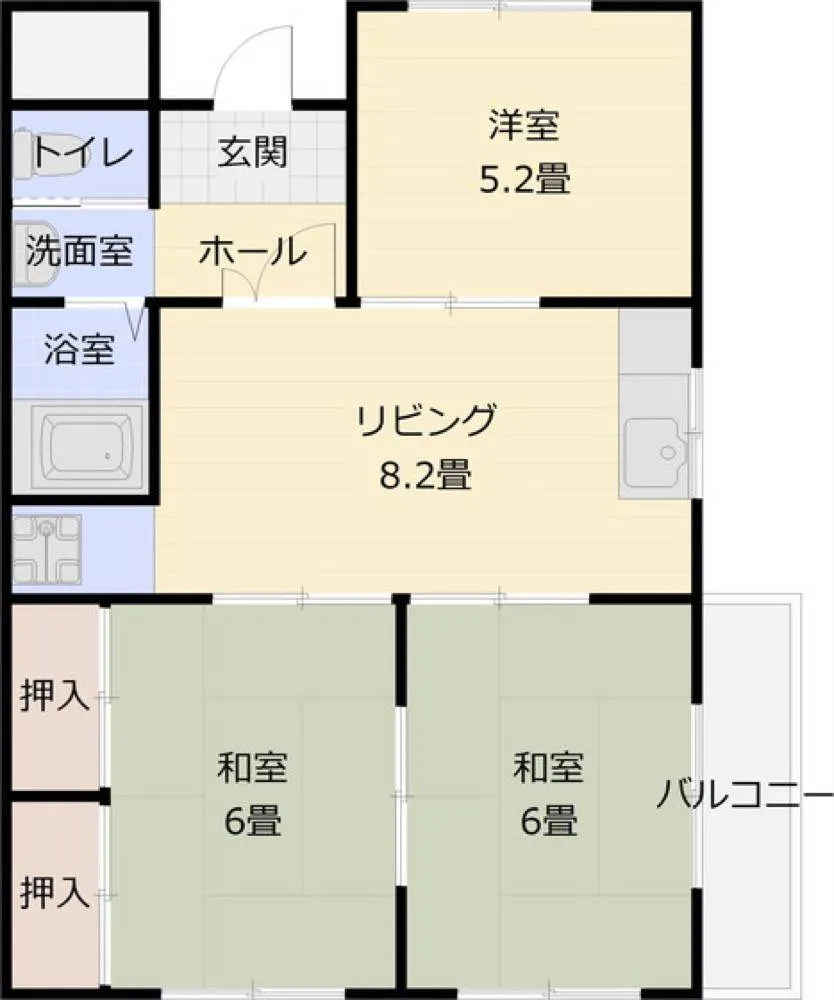 マンショングランディ 203号室の写真 2