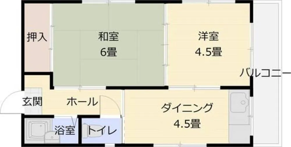 アウスレーゼ法善寺 206号室の写真 2