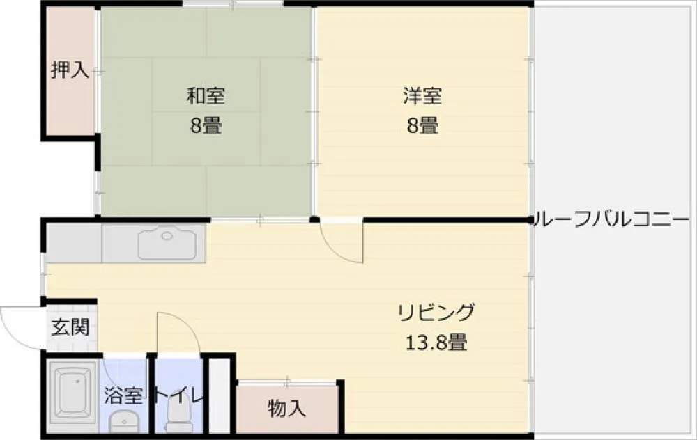 東部マンション 205号室の写真 2