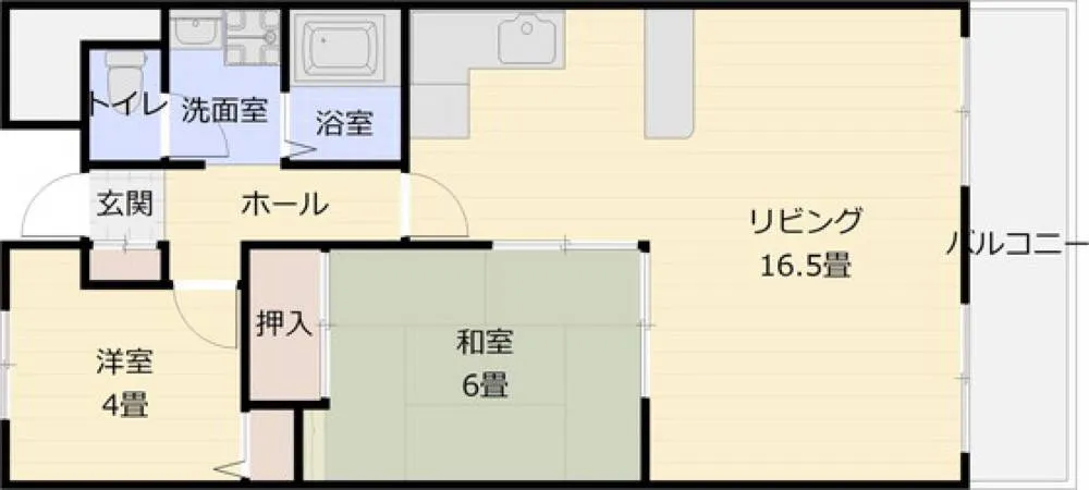 グラード柏原 103号室の写真 2
