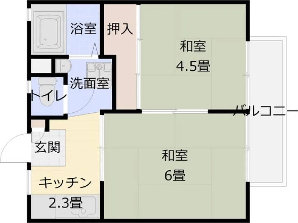 パナハイツ田中 203号室の写真 2