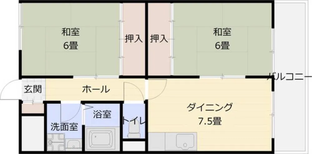 リバーサイド谷野 101号室の写真 2