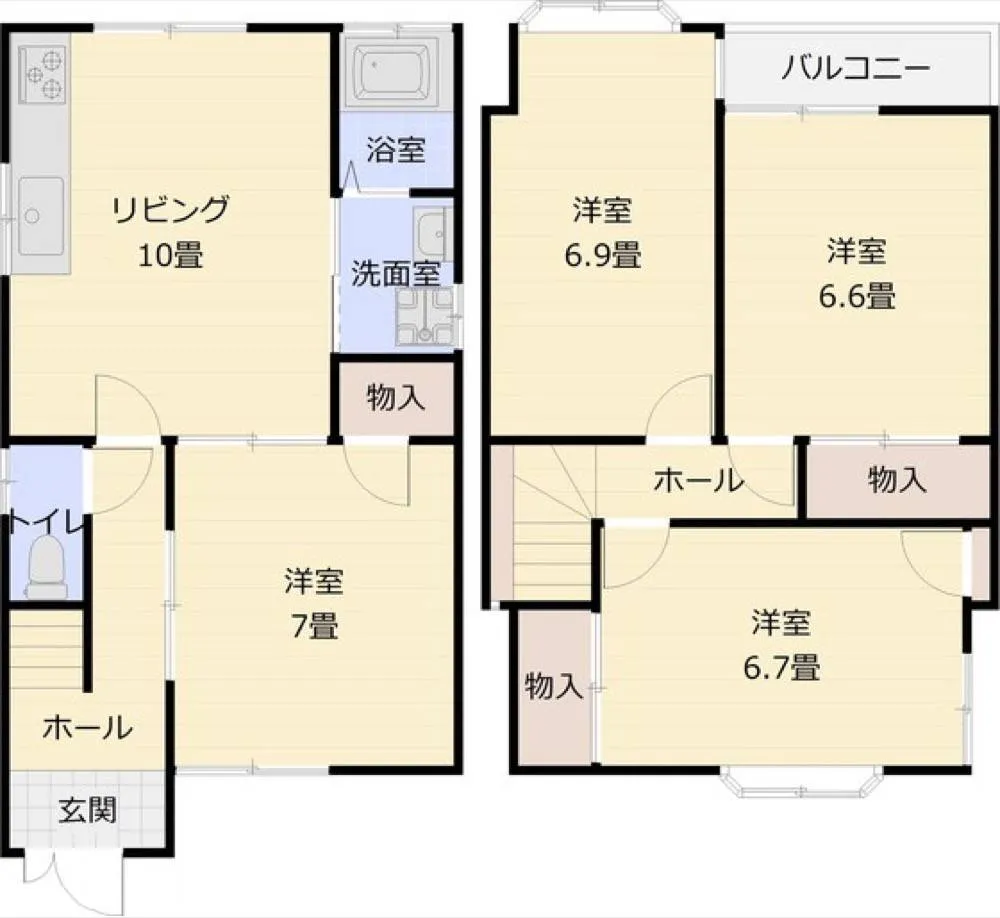 国分東条町貸家の写真 2