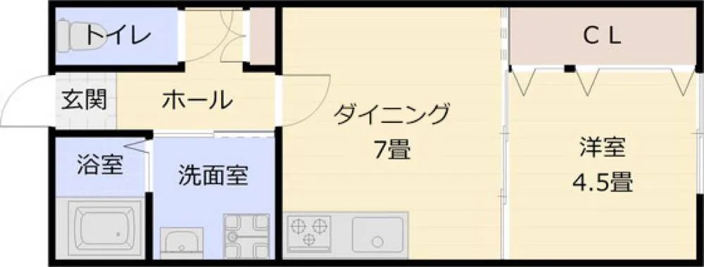 清州マンション 306号室の写真 2