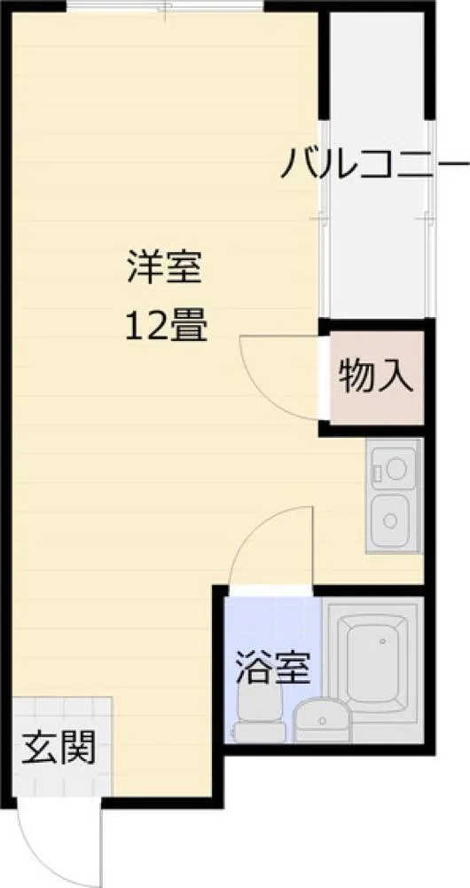 ハイツエイト 2B号室の写真 2