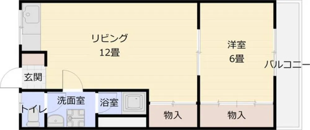 勝浦ハイツ 2B号室の写真 2