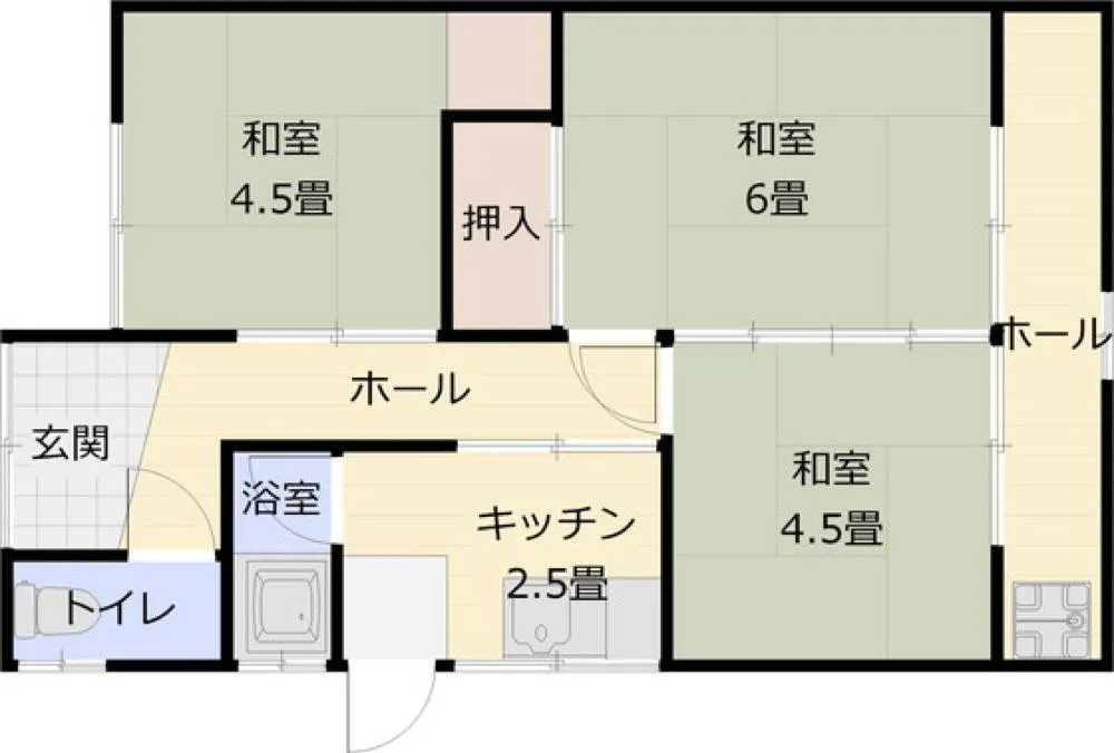 大正3丁目貸家4-31 1号室の写真 2