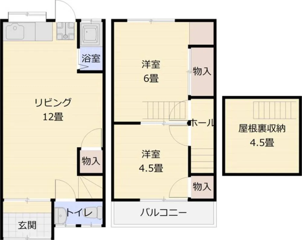 法善寺4丁目テラスハウス 1号室の写真 2