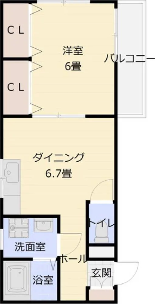 サンライズ柏原 201号室の写真 2