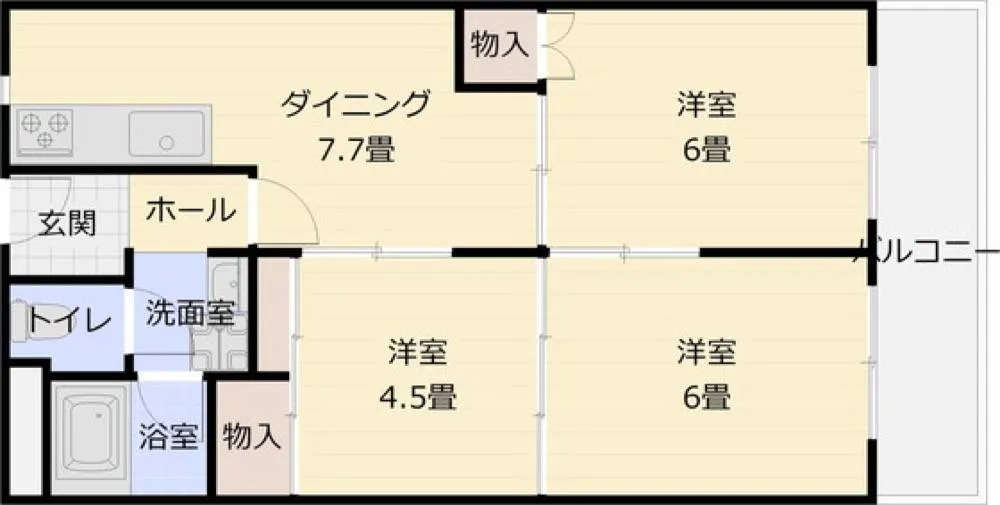 メゾンドルチェ神和 202号室の写真 2