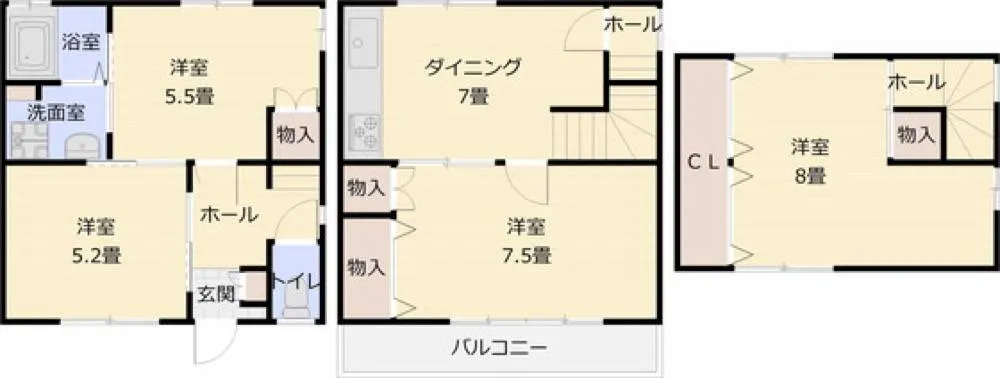 法善寺3丁目4DK貸家 1