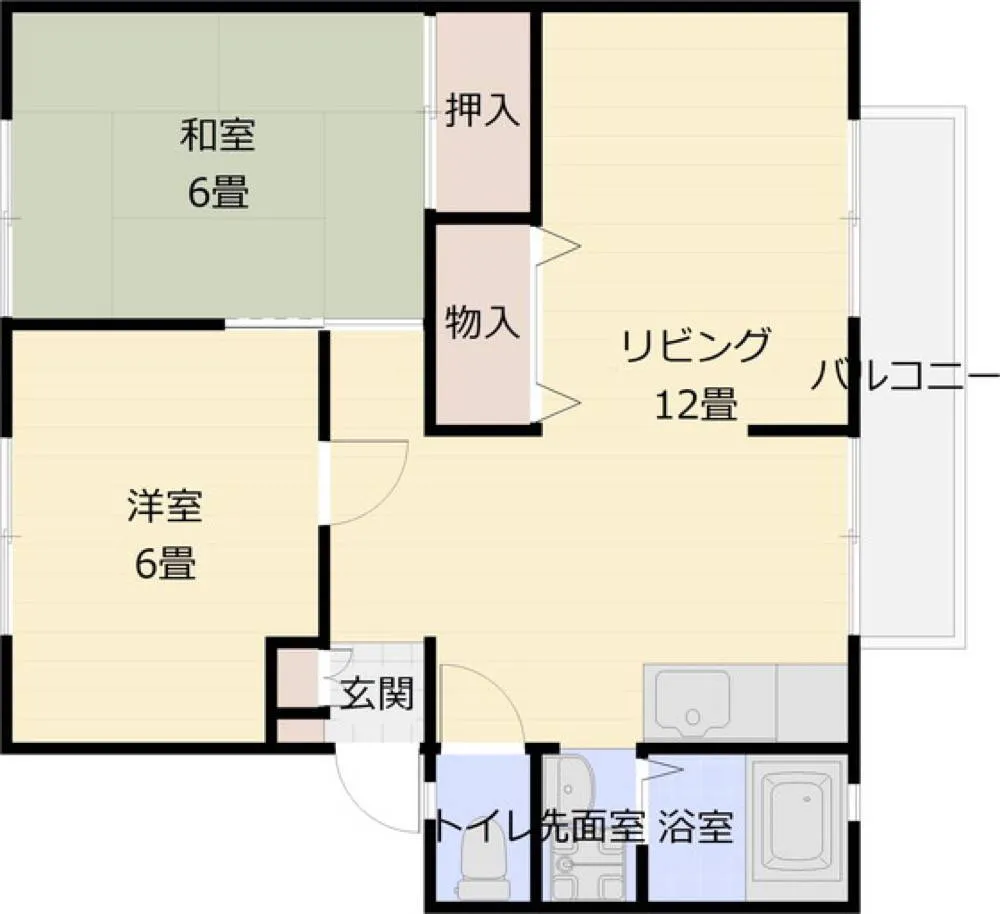 サンビレッジキタイ A棟 202号室の写真 2