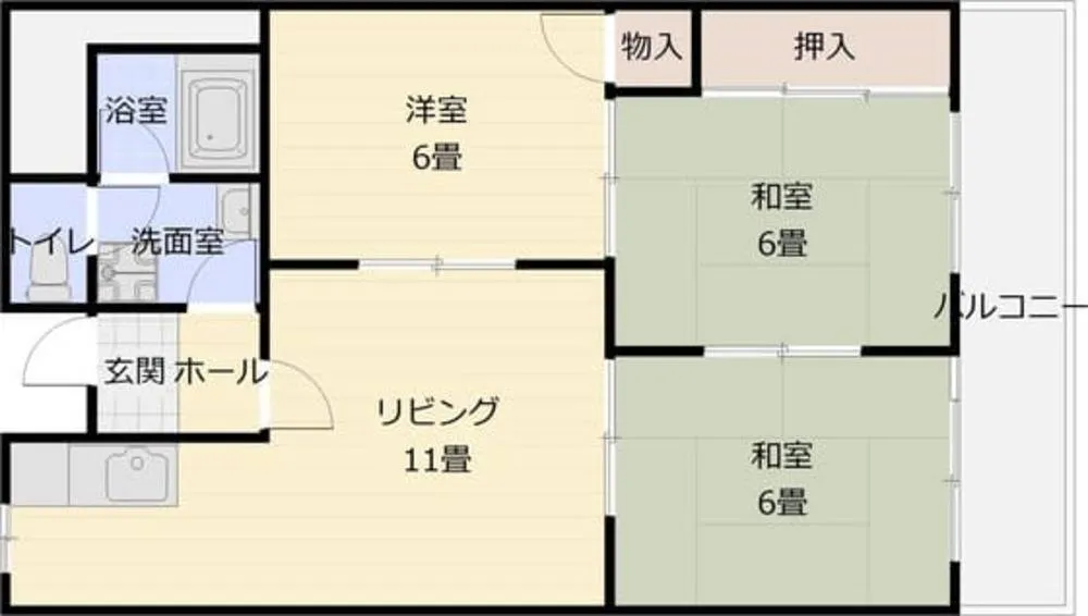 ドリーム松村 壱番館 207号室の写真 2