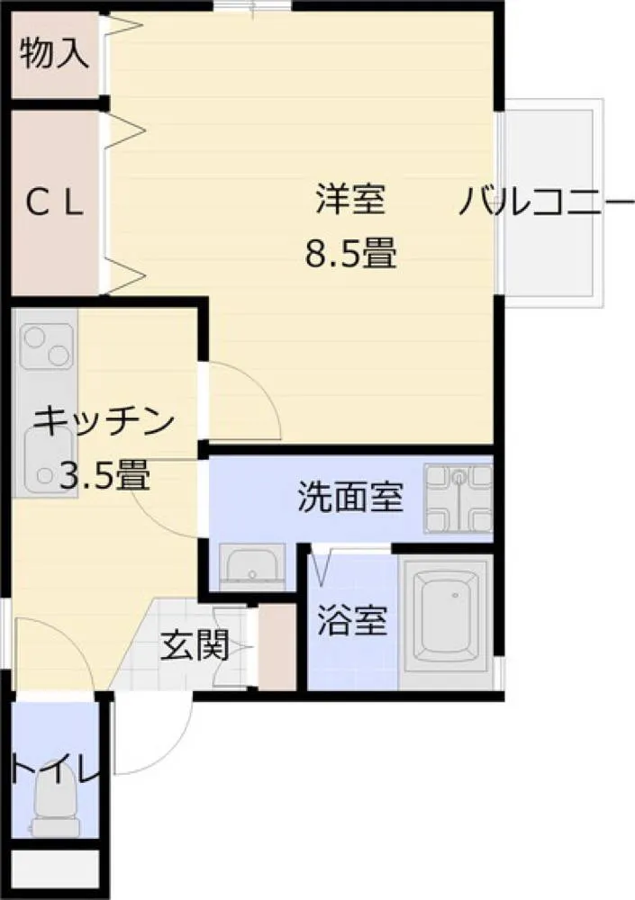 サニーハウス法善寺 203号室の写真 2
