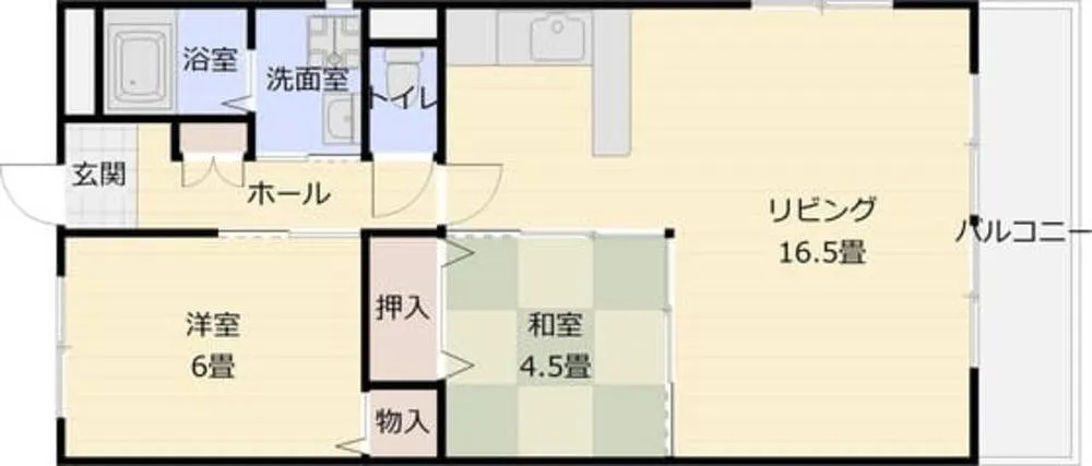 第3コーポ平野 301号室の写真 2
