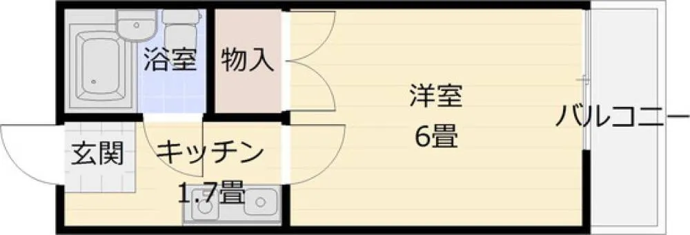 サニーサイド国分 205号室の写真 2