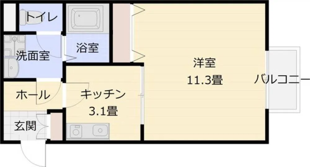 ソレアード1 101号室の写真 2