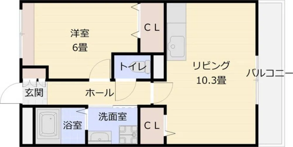 スペイシア友貴 205号室の写真 2