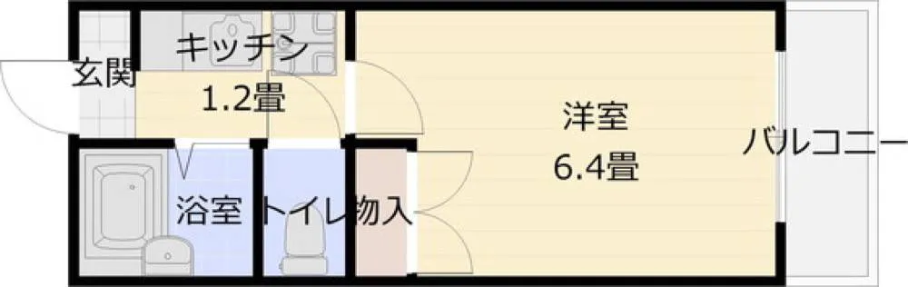 OMレジデンス柏原1 101号室の写真 2