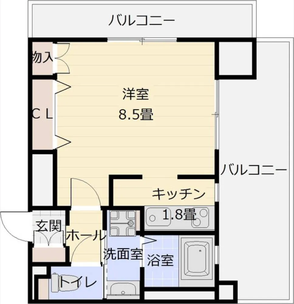 オレンジハウスエクセレント 202号室の写真 2