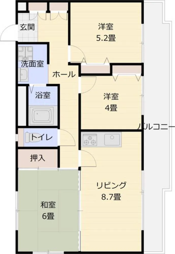 オーク国分 503号室の写真 2