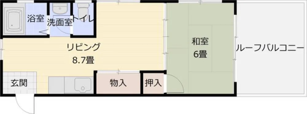 山下マンション B-1号室の写真 2