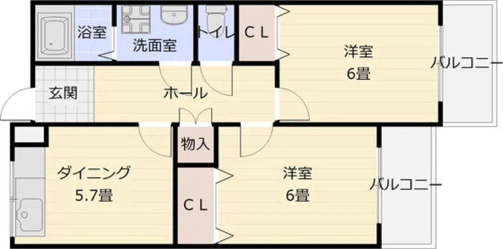 TOYOマンション 102号室の写真 2