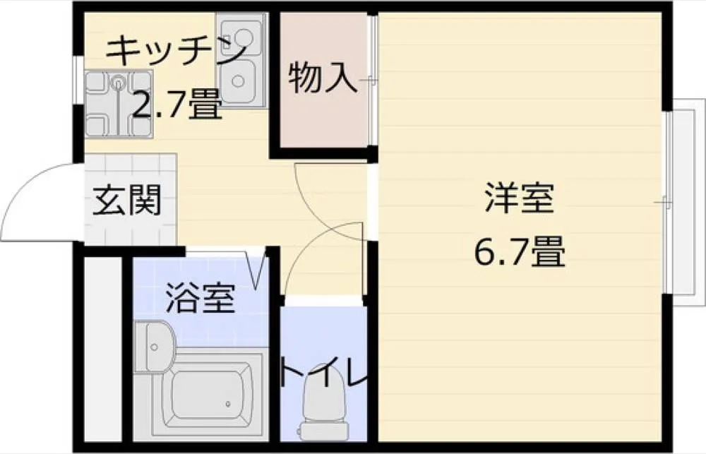 マンションえびす 201号室の写真 2