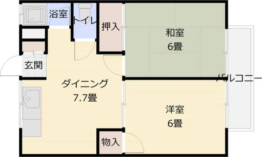 エクセルコーポ 101号室の写真 2