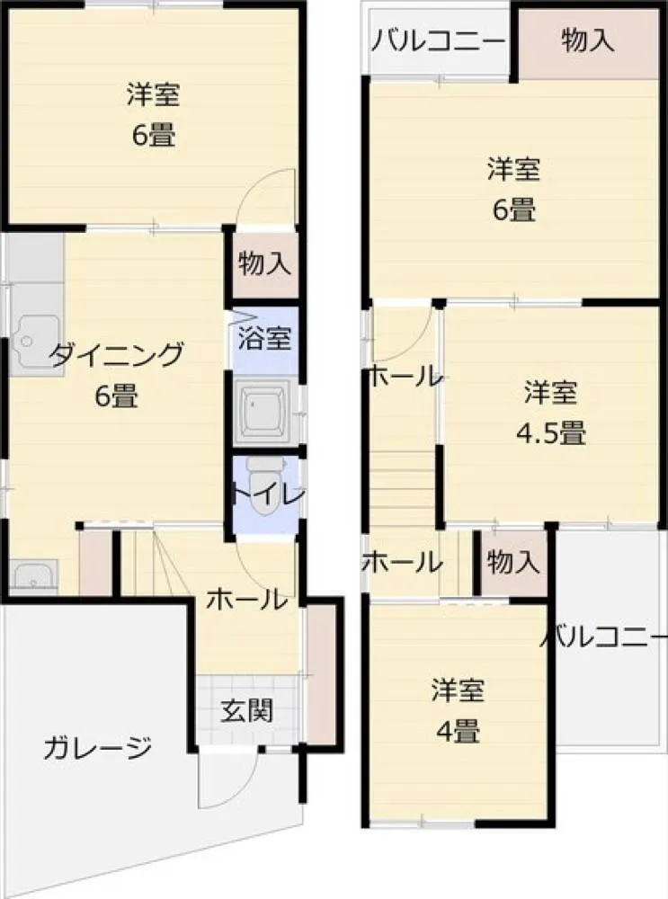 平野2丁目貸家 1