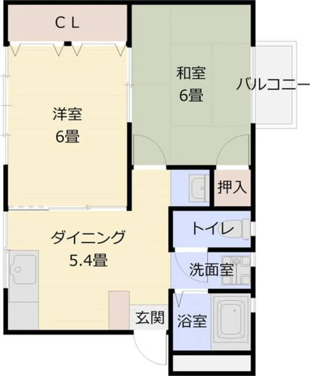 第1コーポ平野 208号室の写真 2