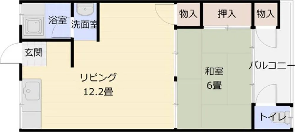 ハイツ旭ヶ丘 108号室の写真 2