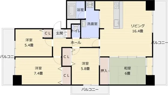 アストラーサ柏原 600号室の写真 2