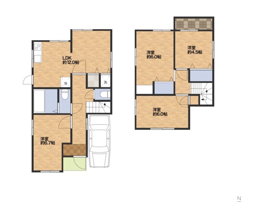 柏原市旭ヶ丘3丁目part2戸建 